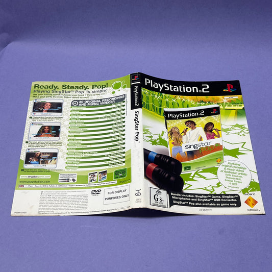 SingStar Pop Display Cover - PS2 Cover