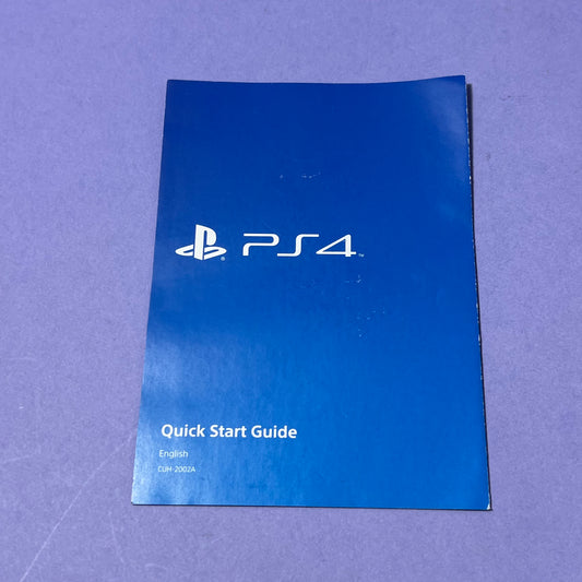 PlayStation 4 Quick Start Manual - Console Manual