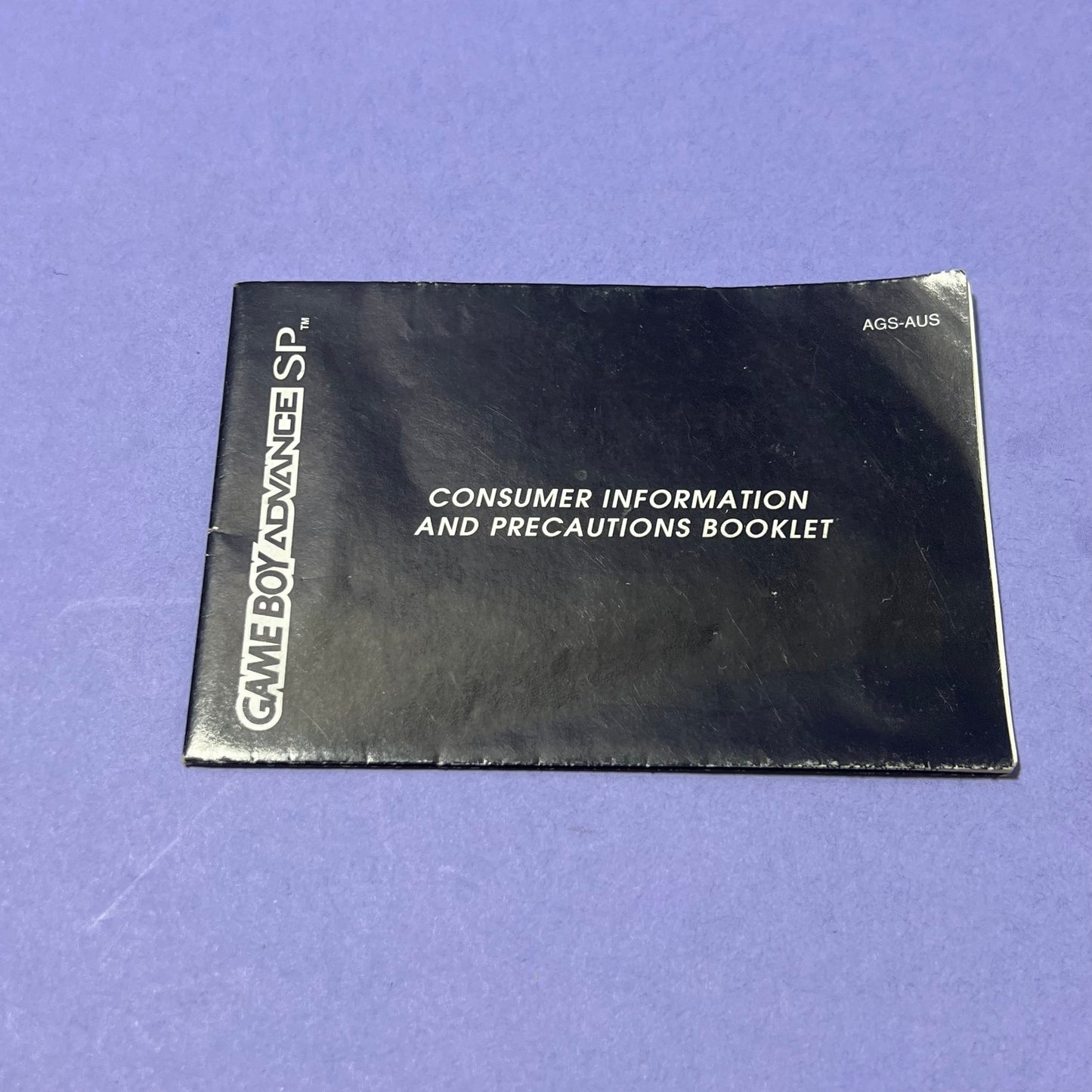 GameBoy Advance SP - Consumer Information Booklet