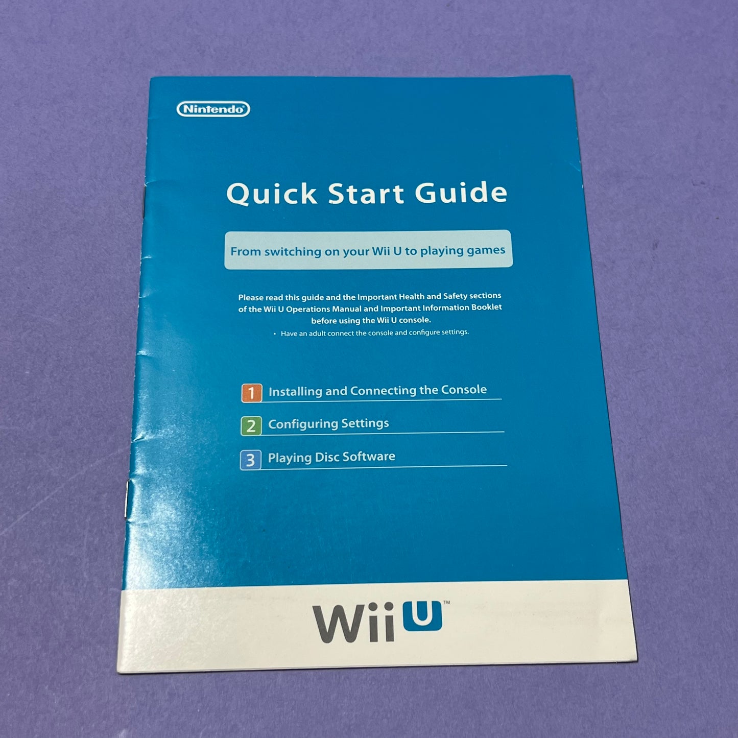 Wii U Quick Start Guide - Wii U Manual