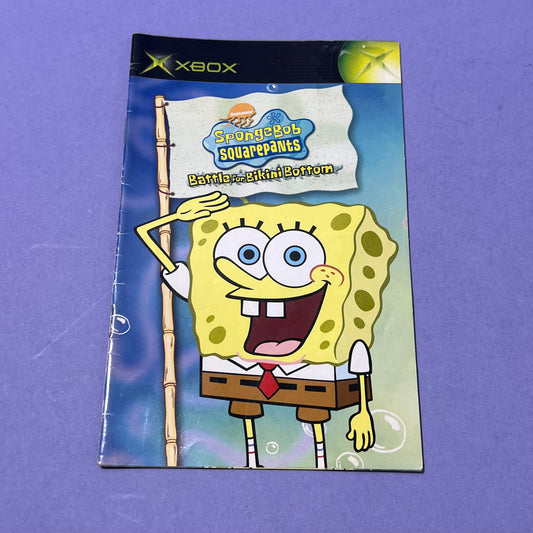 Spongebob Battle for Bikini Bottom - Xbox Manual