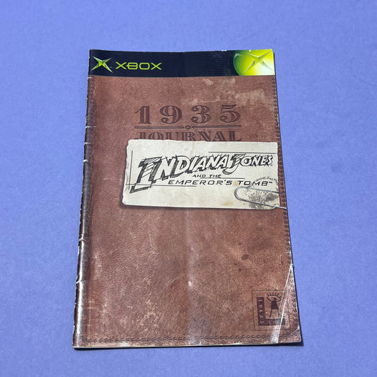 Indiana Jones and the Emperor's Tomb - Xbox Manual