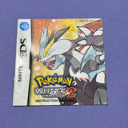 Pokemon White 2 Manual & Cover - DS Manual & Cover