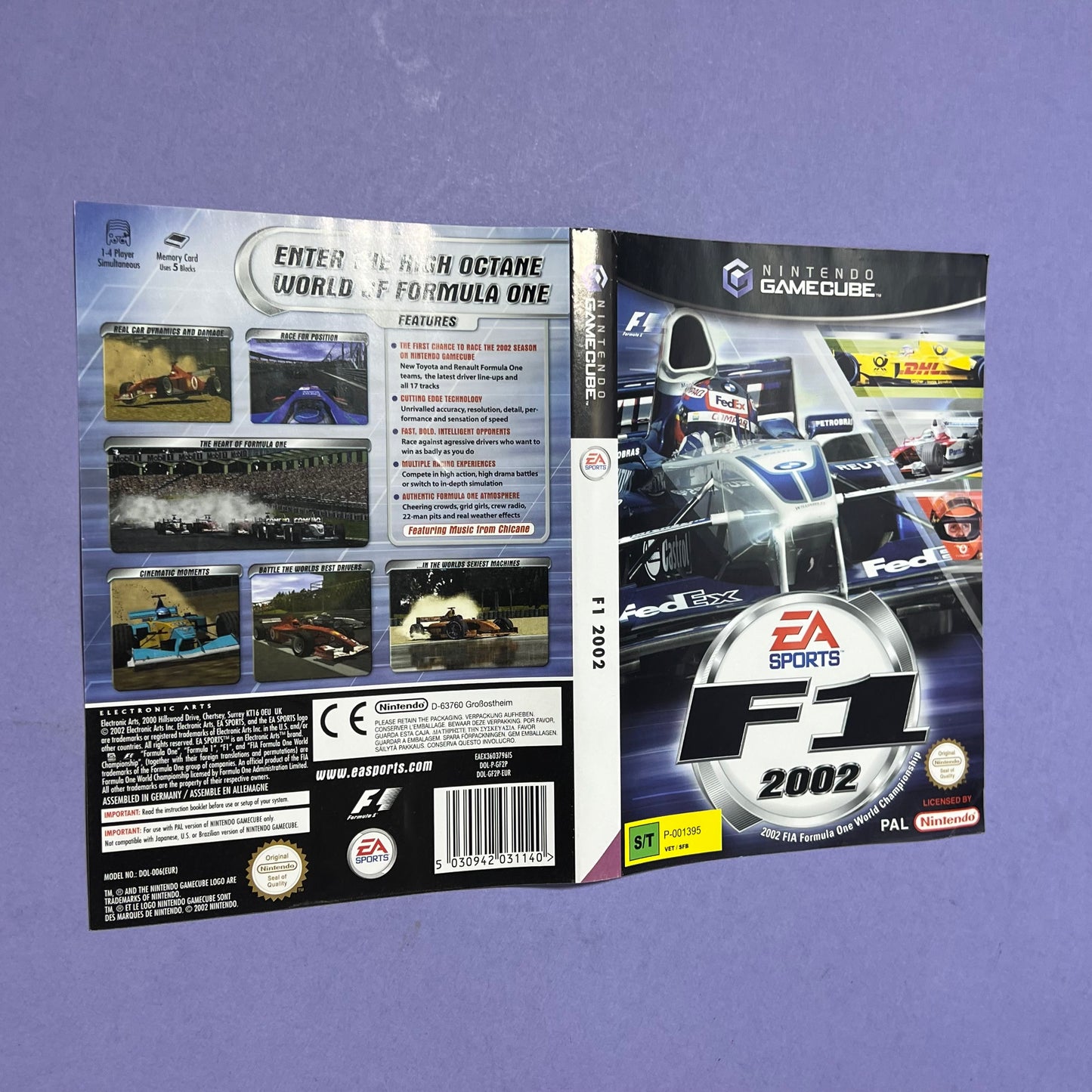 F1 2002 Manual & Cover - GameCube Manual & Cover