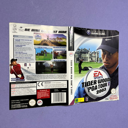 Tiger Woods PGA Tour 2003 - GameCube Manual & Cover