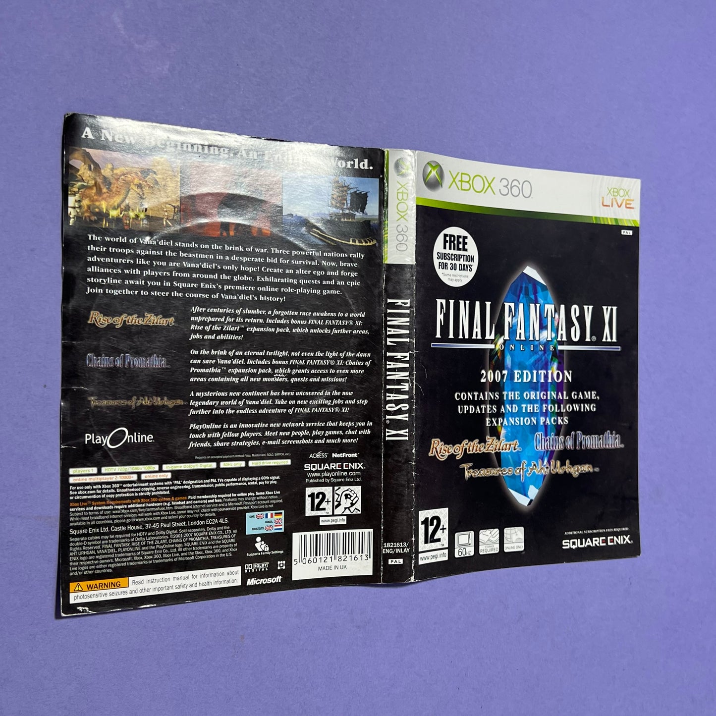 Final Fantasy XI Online 2007 Cover - Xbox 360 Cover