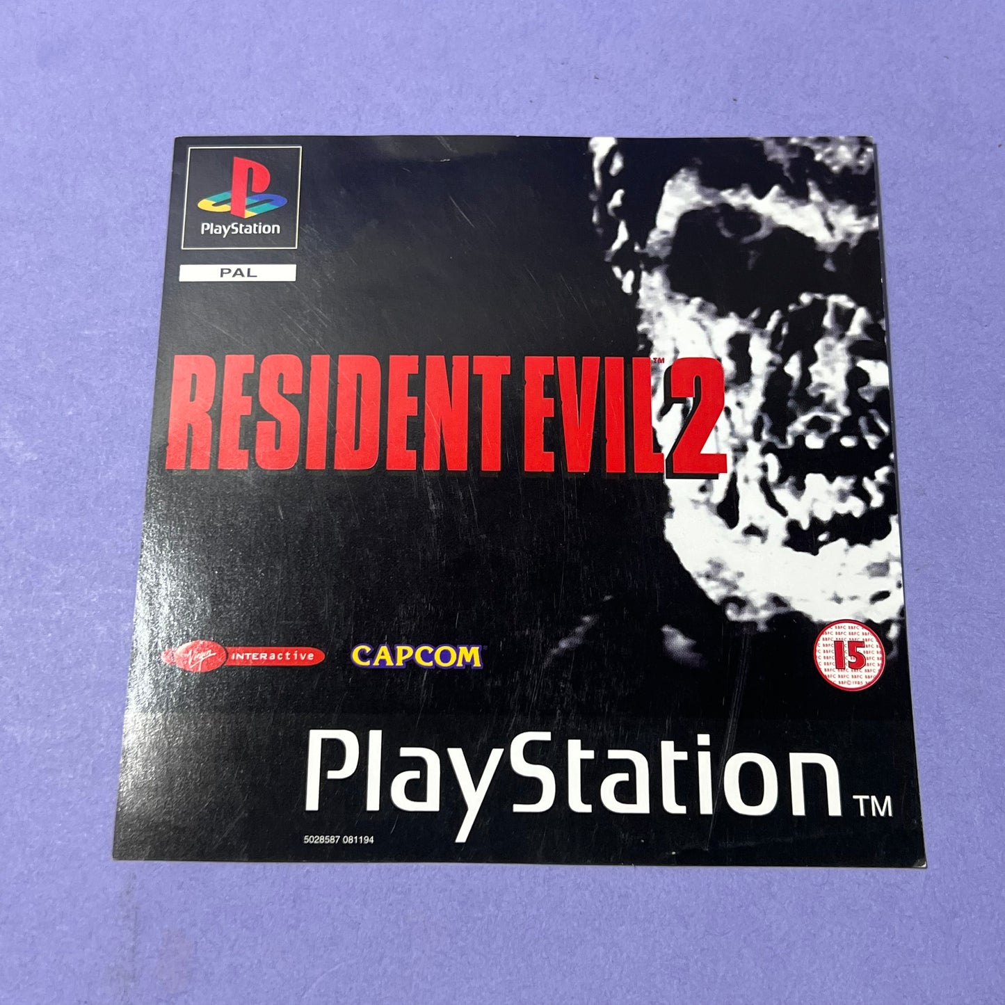 Resident Evil 2 Front & Back Cover - PS1 Cover