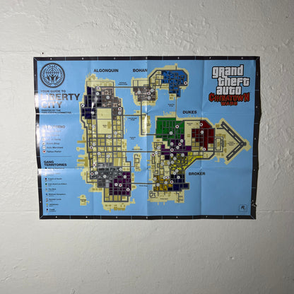 Grand Theft Auto Chinatown Wars DS - Game Map Poster