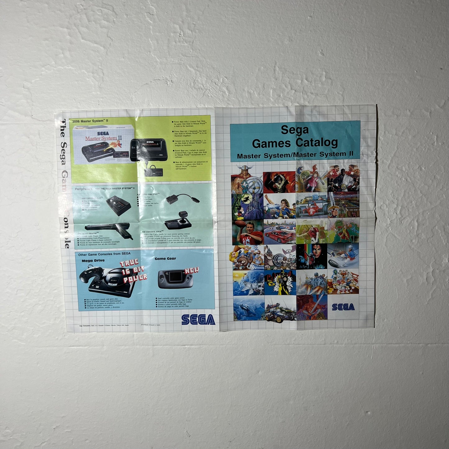 Sega Games Catalogue Promotional - Game Poster