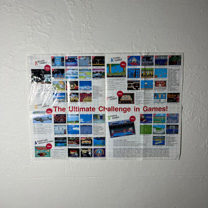 Sega Games Catalogue Promotional - Game Poster