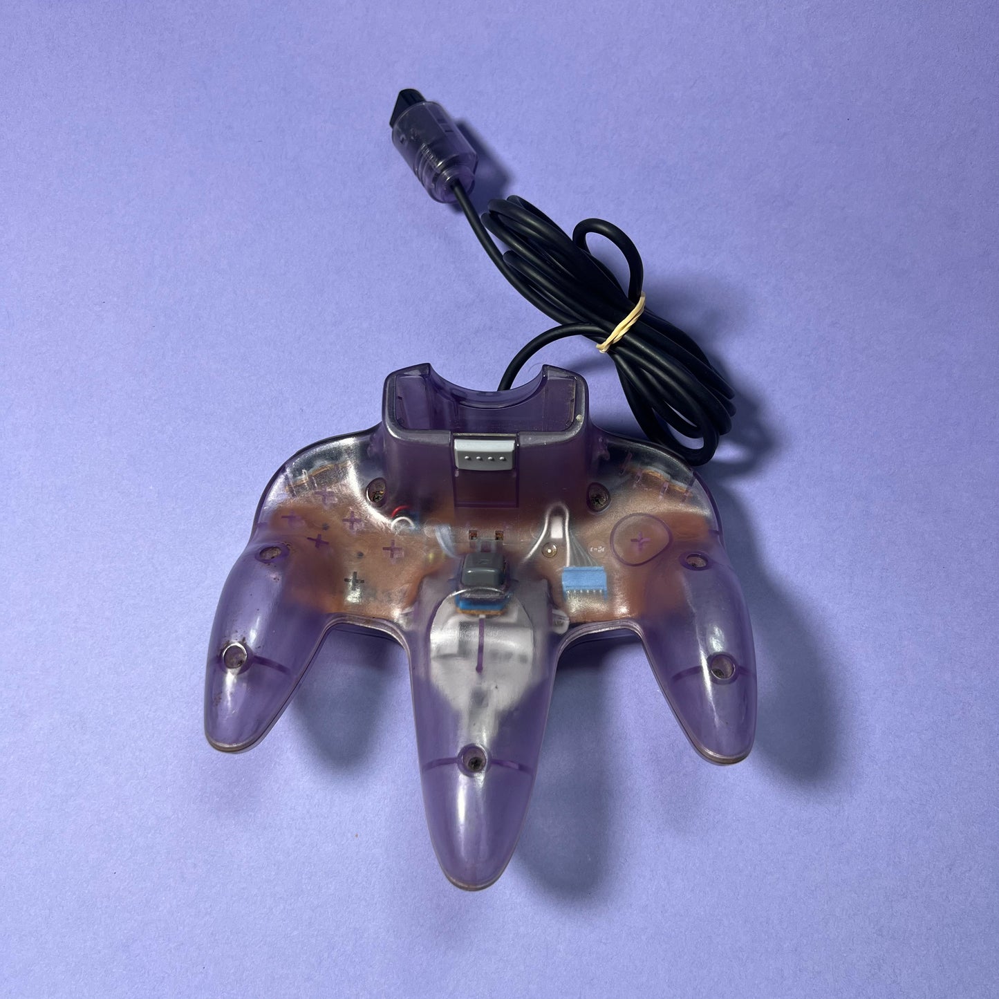 N64 Controller Clear Purple Stick 4/10 - Nintendo 64 Accessory