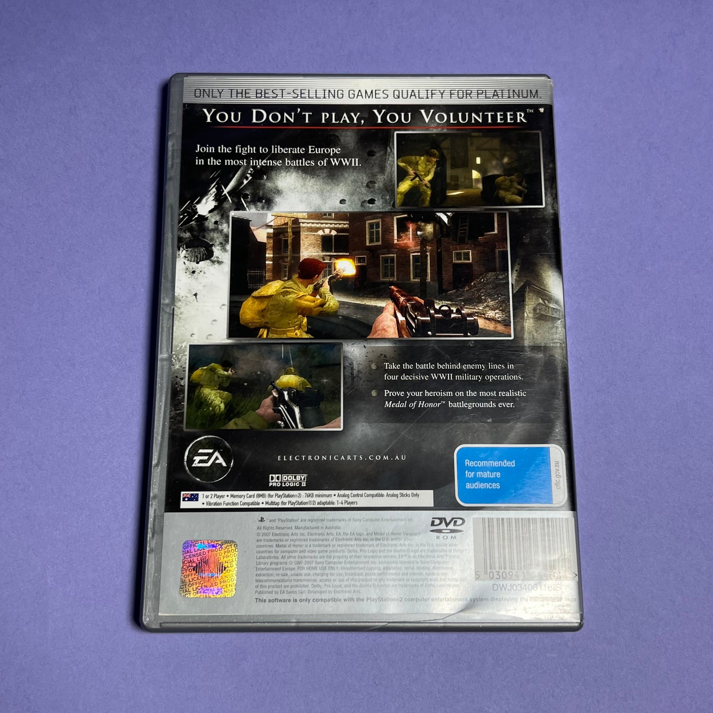 Medal of Honor Vanguard (Platinum) - PS2 Game