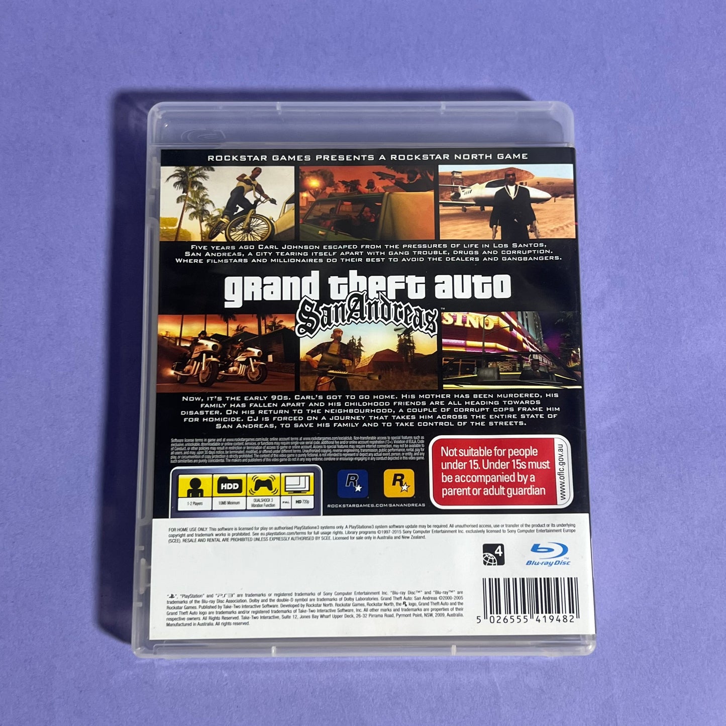 Grand Theft Auto San Andreas - PS3 Game