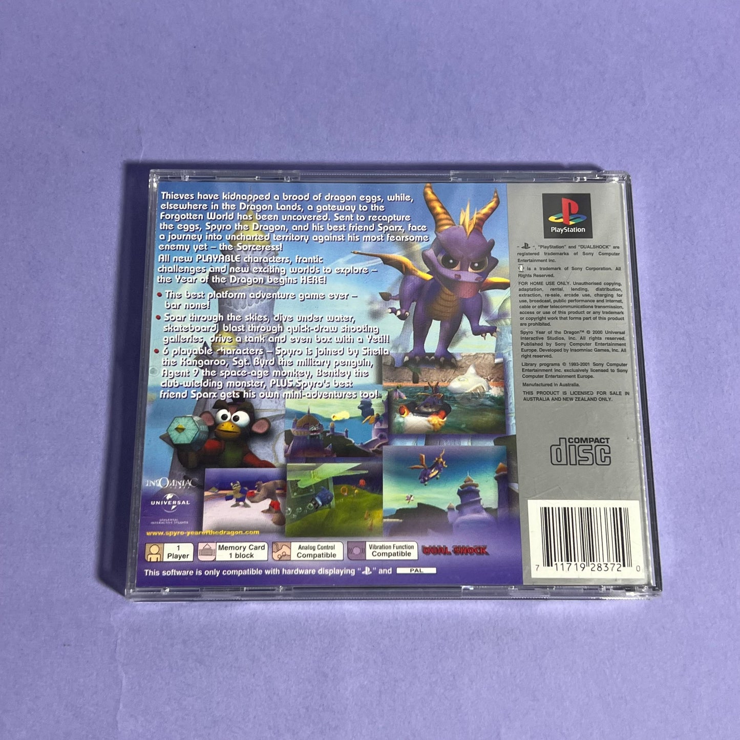 Spyro Year of the Dragon - PS1 Game