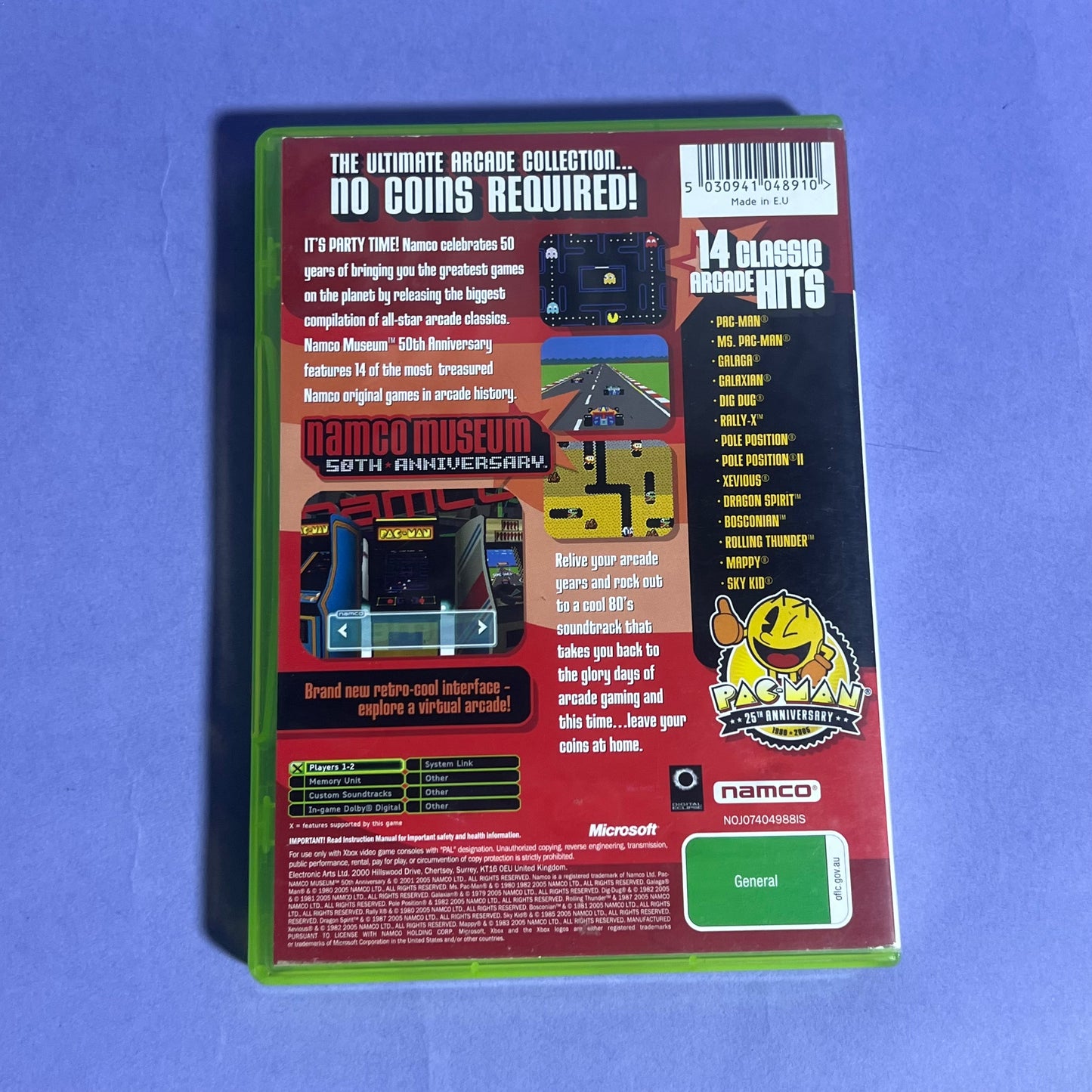 Namco Museum 50th Anniversary - Xbox Game