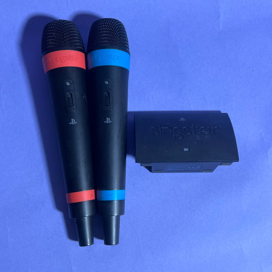Singstar Microphones Wireless & Receiver - PS3 Accessory