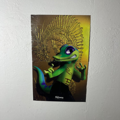 Gran Turismo & Gex 3D Vintage PlayStation Poster - Poster