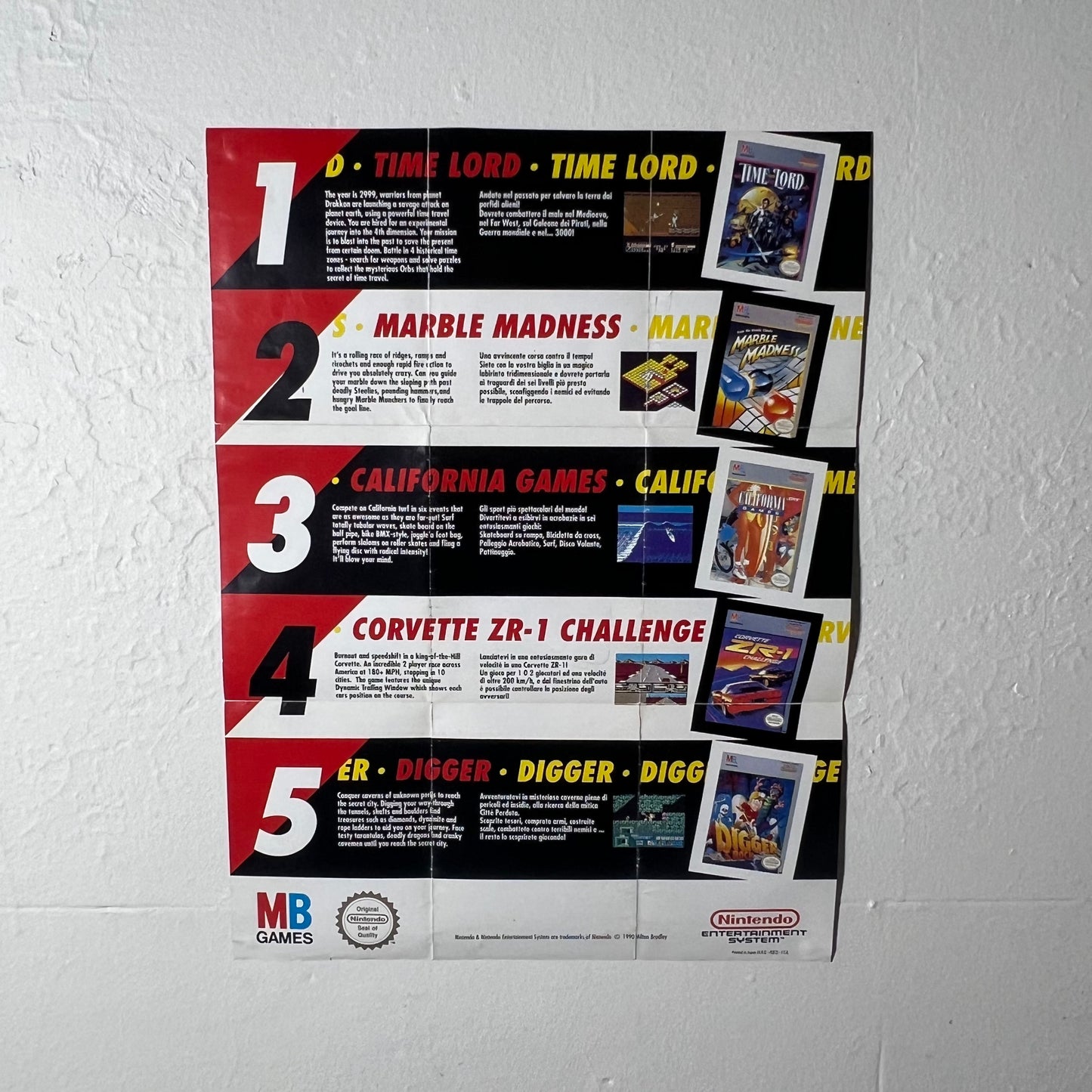 Digger T Rock Legend Of The Lost City NES Vintage Poster - Poster