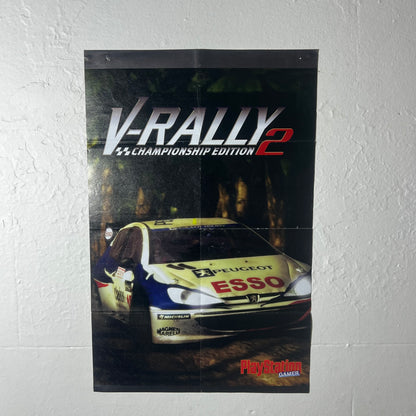 V Rally 2 & GTA Mission Pack PS1 Vintage Poster - Poster