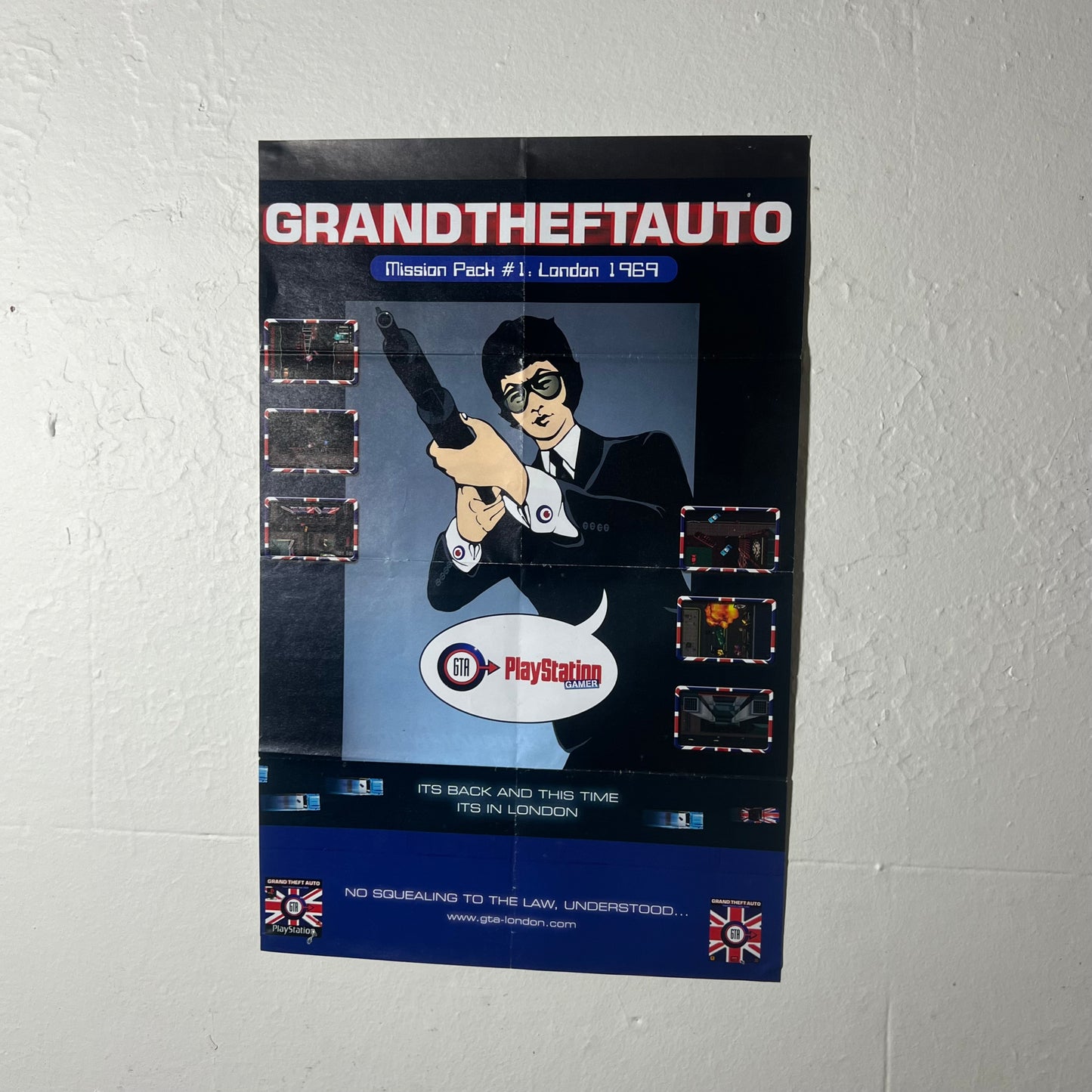 V Rally 2 & GTA Mission Pack PS1 Vintage Poster - Poster